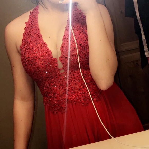 red sherri hill prom dress - Picture 3 of 4